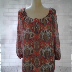 Liz Claiborne  Peasant Blouse